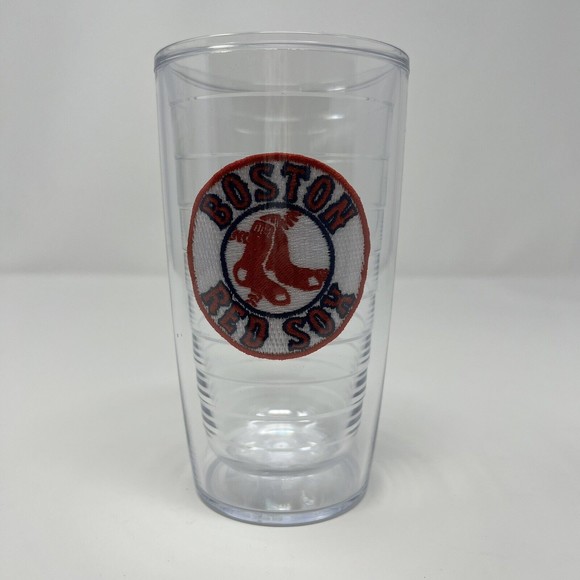 New Tervis Tumbler Embroidered Boston Red Sox Baseball Logo Patch 16 Oz - Picture 1 of 3